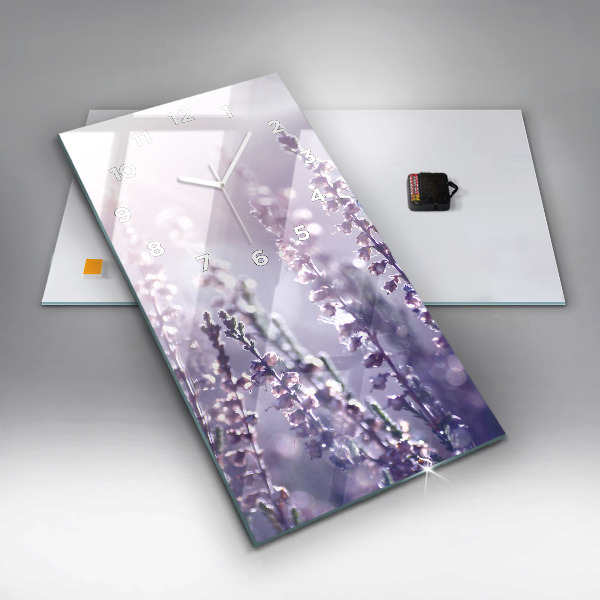 Reloj de vidrio vertical Abstracción - espejomat.es