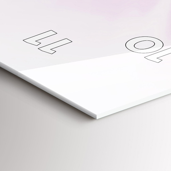 Reloj de vidrio vertical Abstracción - espejomat.es