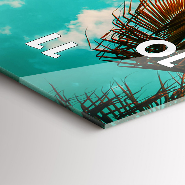 Reloj de vidrio vertical Vacaciones Descanso Verano - espejomat.es