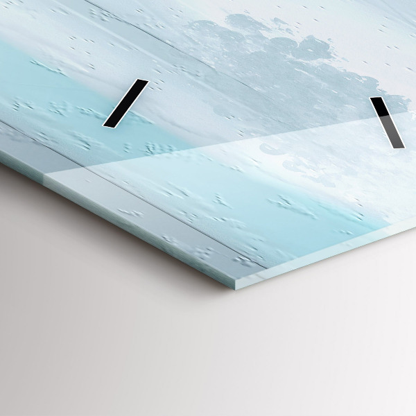 Reloj de vidrio vertical Paisaje abstracto al óleo - espejomat.es