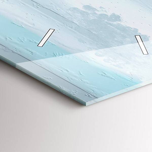 Reloj de vidrio vertical Paisaje abstracto al óleo - espejomat.es