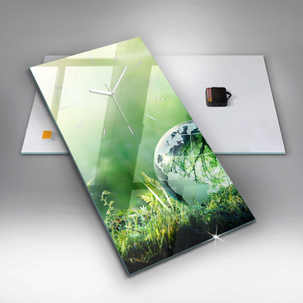 Reloj vertical Globo terráqueo - espejomat.es