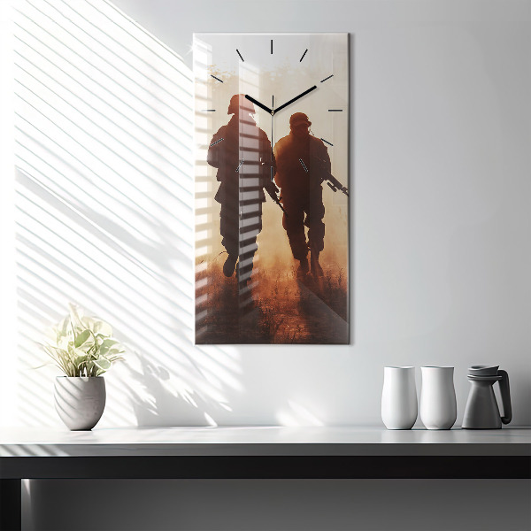 Reloj de cristal vertical Marines de Estados Unidos - espejomat.es