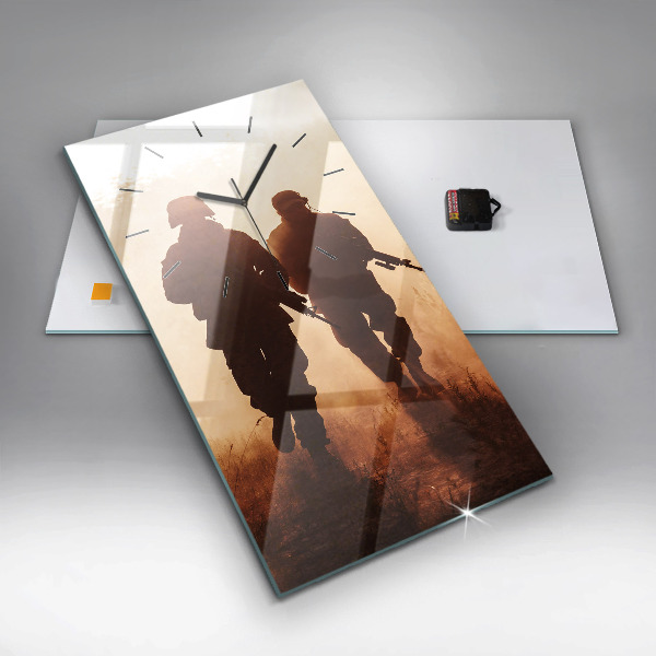 Reloj de cristal vertical Marines de Estados Unidos - espejomat.es