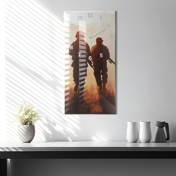 Reloj de cristal vertical Marines de Estados Unidos - espejomat.es