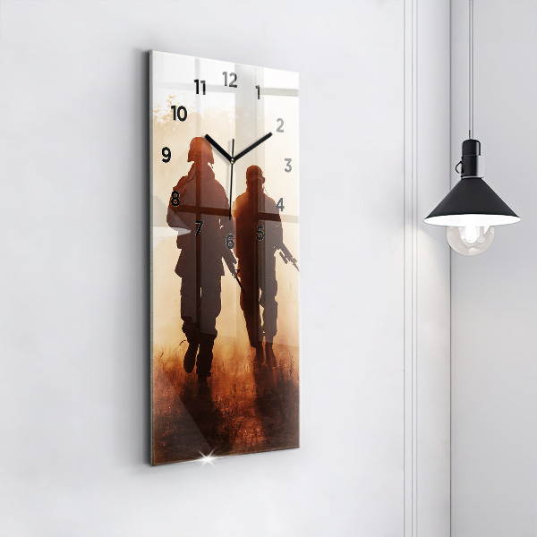 Reloj de cristal vertical Marines de Estados Unidos - espejomat.es