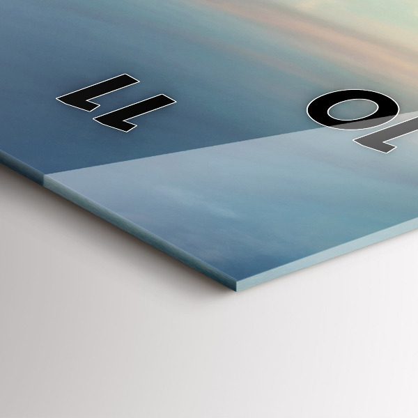 Reloj de vidrio vertical Nueva York Manhattan - espejomat.es