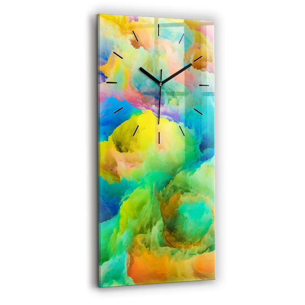 Reloj de cristal vertical Textura fractal - espejomat.es