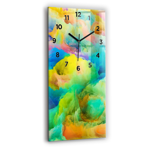 Reloj de cristal vertical Textura fractal - espejomat.es