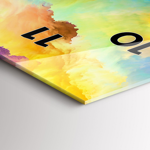 Reloj de cristal vertical Textura fractal - espejomat.es