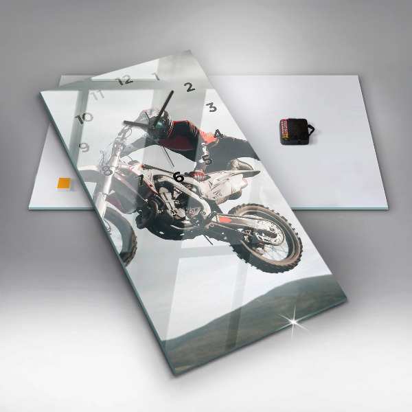 Reloj de cristal vertical Moto estilo adrenalina - espejomat.es
