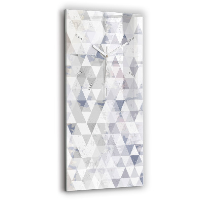 Reloj de vidrio vertical Dibujo geométrico - espejomat.es