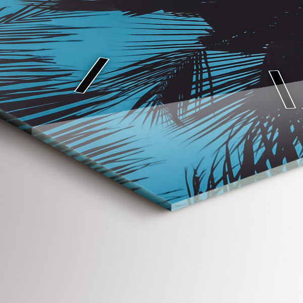 Reloj de cristal vertical Surf en la playa - espejomat.es