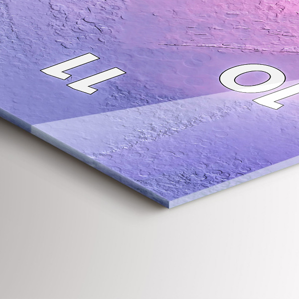 Reloj de vidrio vertical Paisaje marino - espejomat.es