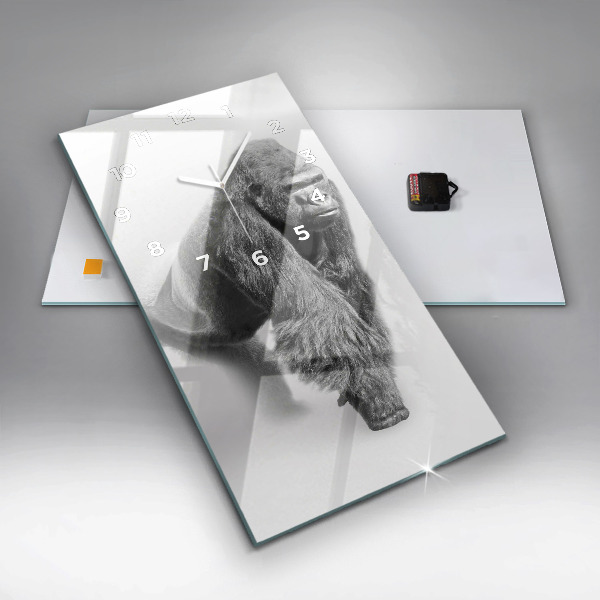 Reloj de vidrio vertical Colección de arte animal - espejomat.es