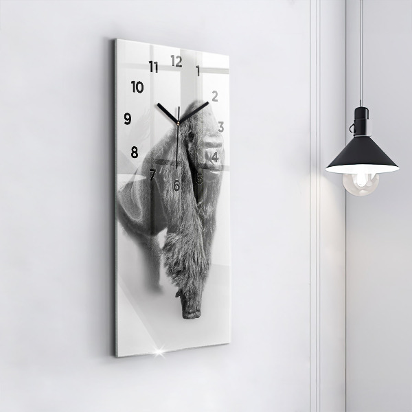 Reloj de vidrio vertical Colección de arte animal - espejomat.es