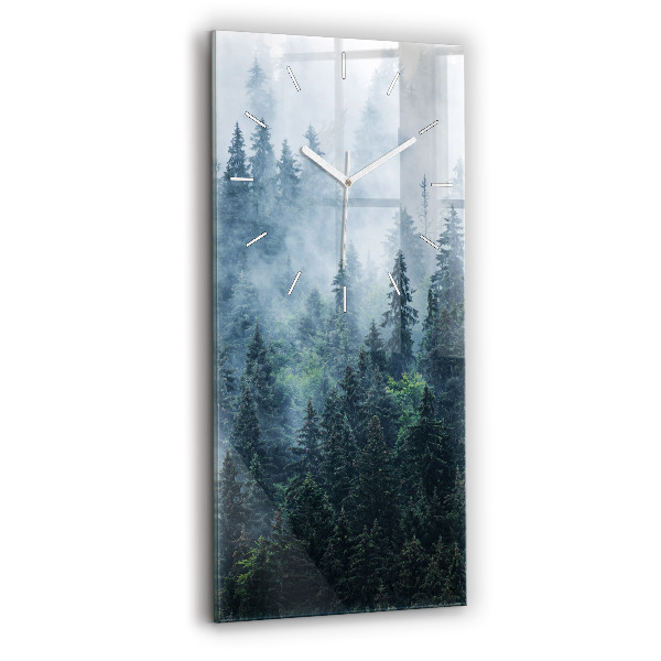 Reloj de cristal vertical Paisaje montañoso brumoso - espejomat.es