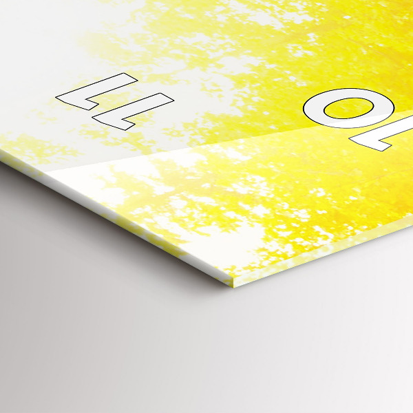 Reloj de vidrio vertical Vista de una cascada - espejomat.es