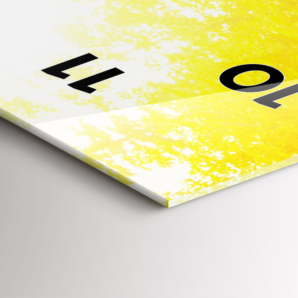 Reloj de vidrio vertical Vista de una cascada - espejomat.es