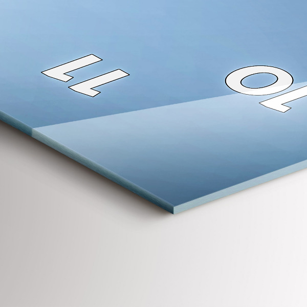 Reloj de vidrio vertical Cisnes en el corazón - espejomat.es