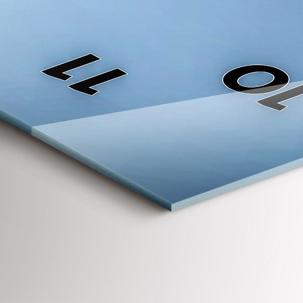 Reloj de vidrio vertical Cisnes en el corazón - espejomat.es