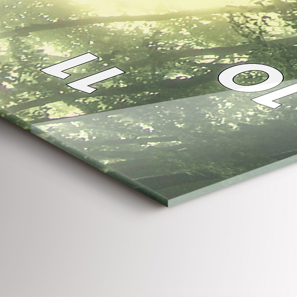 Reloj de cristal vertical Bosque brumoso por la mañana - espejomat.es