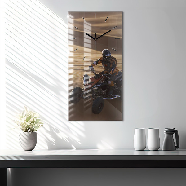 Reloj de vidrio vertical Quad en el desierto - espejomat.es