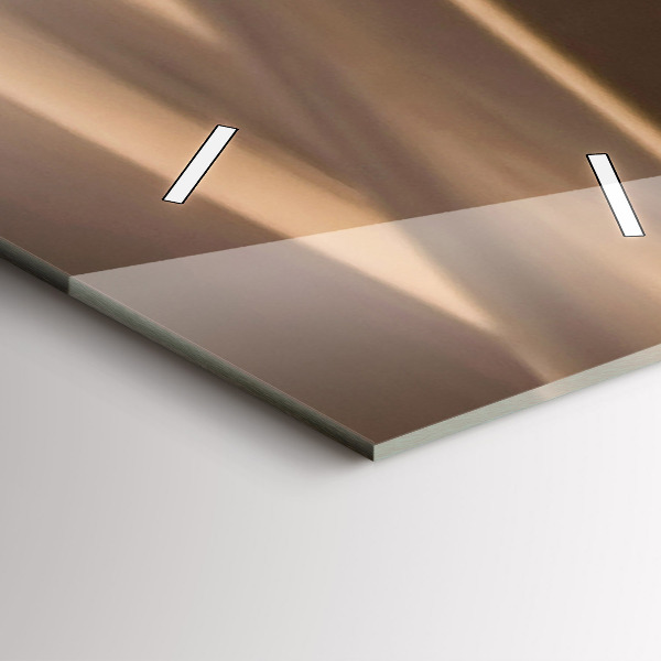 Reloj de vidrio vertical Quad en el desierto - espejomat.es