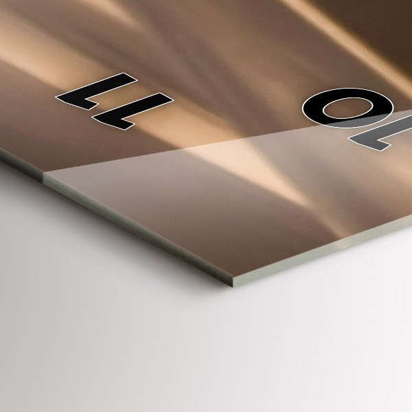 Reloj de vidrio vertical Quad en el desierto - espejomat.es