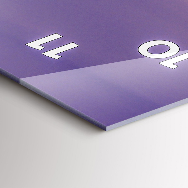 Reloj de vidrio vertical Puente de Brooklyn y East River - espejomat.es