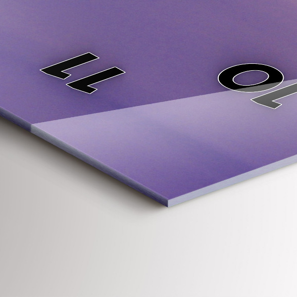 Reloj de vidrio vertical Puente de Brooklyn y East River - espejomat.es