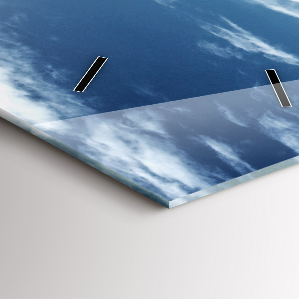 Reloj de vidrio vertical Góndolas Venecia Italia - espejomat.es