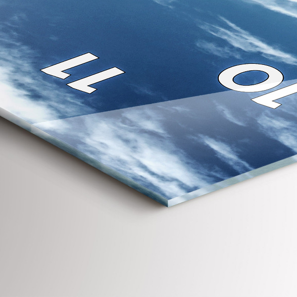 Reloj de vidrio vertical Góndolas Venecia Italia - espejomat.es