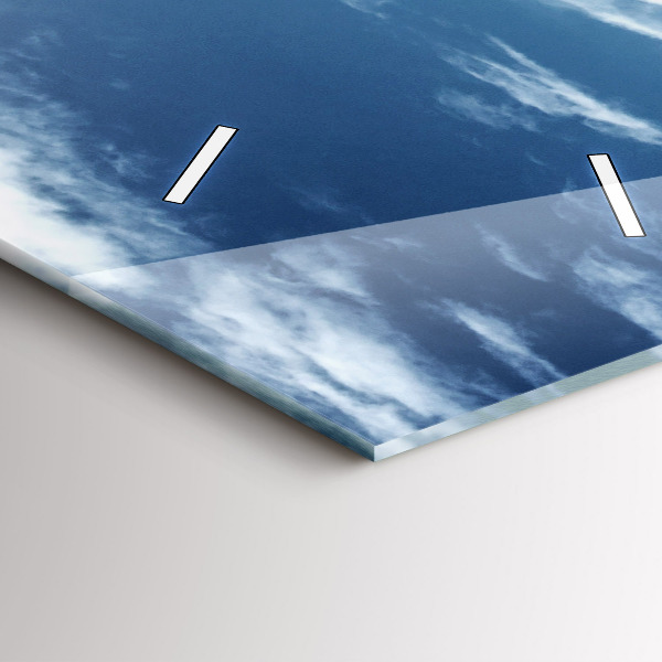 Reloj de vidrio vertical Góndolas Venecia Italia - espejomat.es