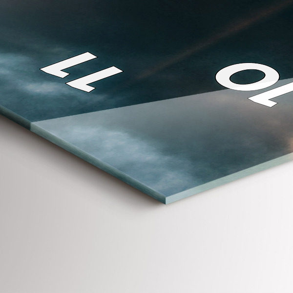 Reloj vertical Torre Eiffel bajo el sol - espejomat.es