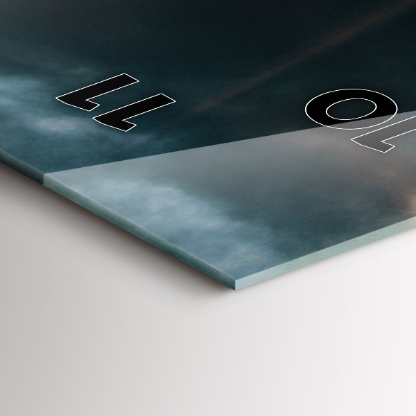 Reloj vertical Torre Eiffel bajo el sol - espejomat.es