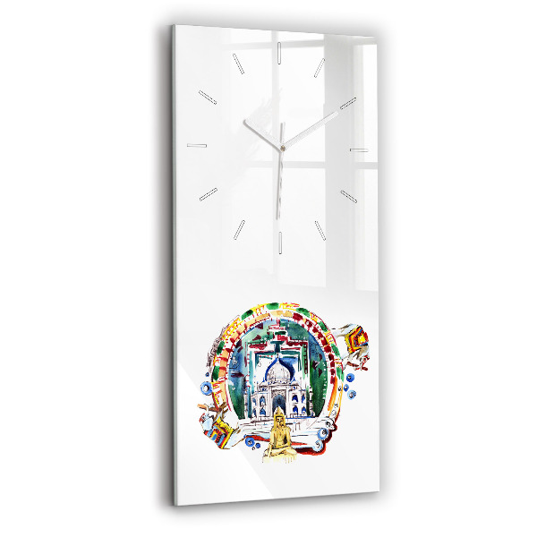 Reloj vertical Pintura de Buda en un templo - espejomat.es