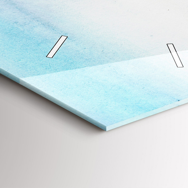 Reloj de cristal vertical Paisaje pintado de París - espejomat.es