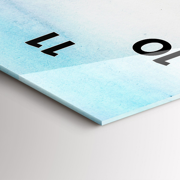 Reloj de cristal vertical Paisaje pintado de París - espejomat.es