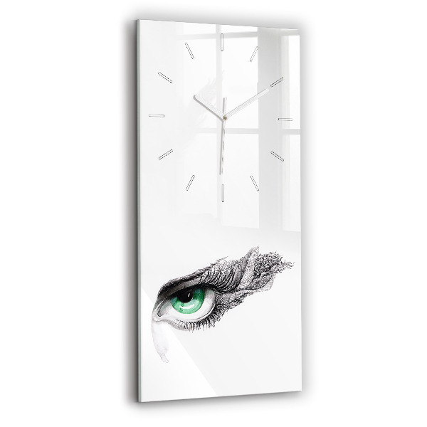 Reloj vertical Ojo de hombre abstracto - espejomat.es