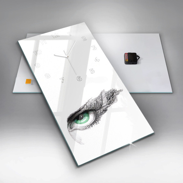 Reloj vertical Ojo de hombre abstracto - espejomat.es