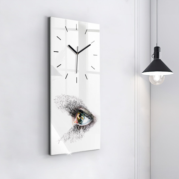 Reloj vertical Dibujo de un ojo humano - espejomat.es