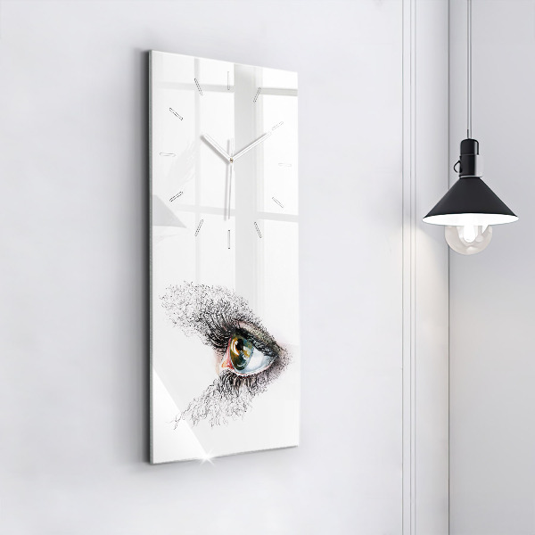 Reloj vertical Dibujo de un ojo humano - espejomat.es