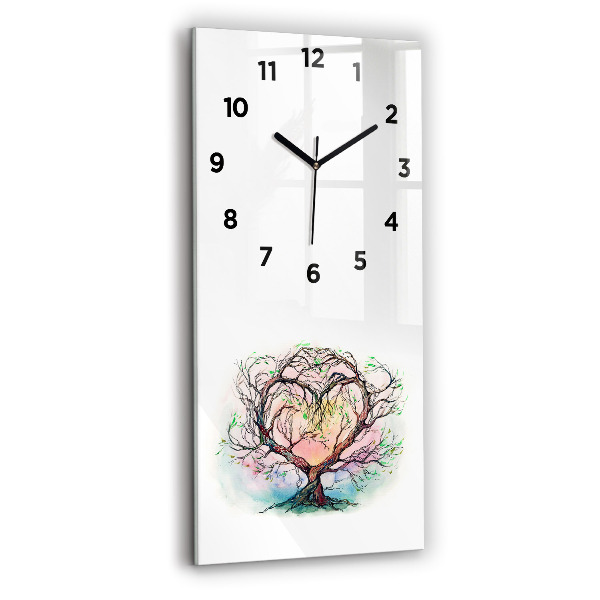 Reloj vertical Árbol corazón naturaleza - espejomat.es