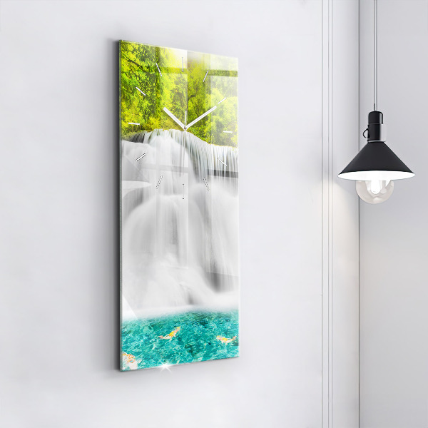 Reloj de cristal vertical Cascada en Tailandia - espejomat.es