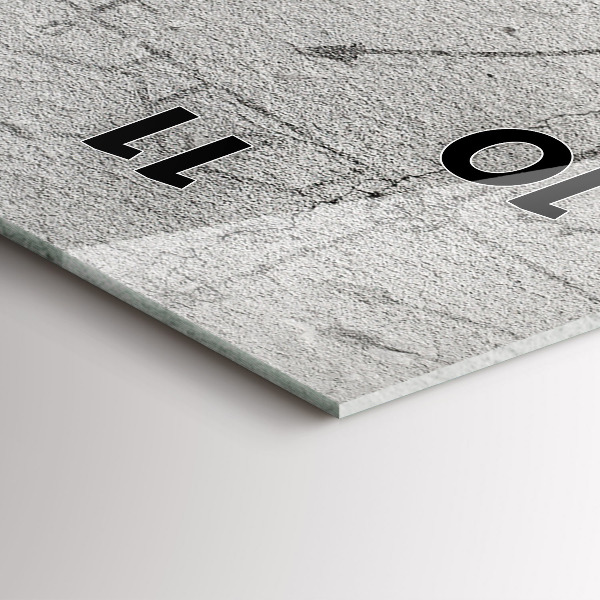 Reloj de vidrio vertical Bosquejo de una ciudad - espejomat.es