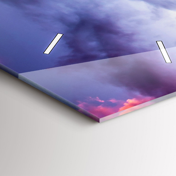 Reloj vertical Paisaje invernal de montaña - espejomat.es