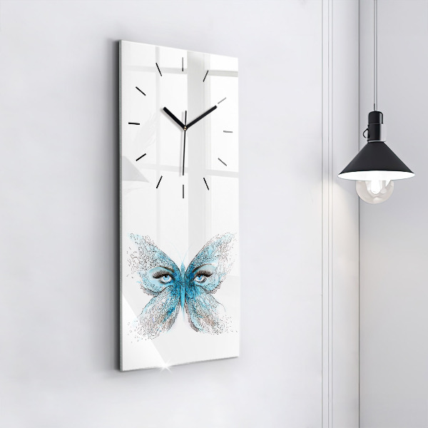 Reloj vertical Cara en forma de mariposa - espejomat.es
