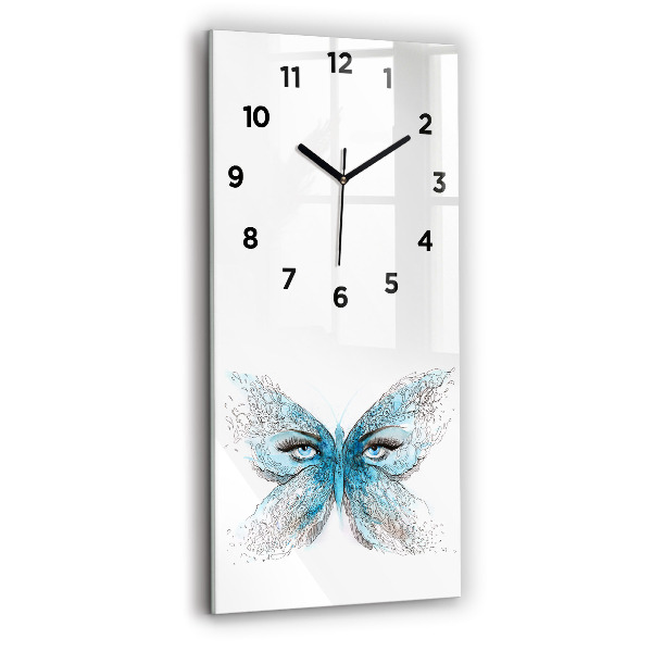 Reloj vertical Cara en forma de mariposa - espejomat.es