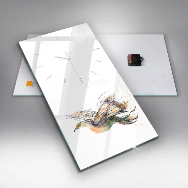 Reloj vertical Libro de pájaros - espejomat.es